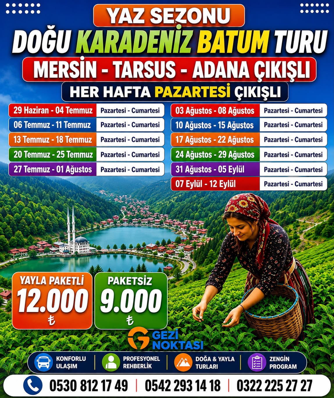 KARDENİZ BATUM TURU 3 GECE 4 GÜN  2026 SEZONU